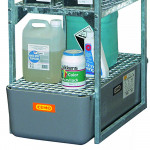 Caillebotis galva pour bac de rétention  1er niveau, rayonnage 120