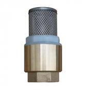 Clapet/Crépine avec clapet laiton, crépine grille inox