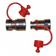Raccord rapide gasoil laiton chromé raccordement F1"