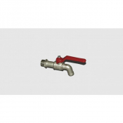 Robinet de soutirage 1/2" laiton nickelé pour fût