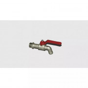 Robinet de soutirage 1/2" laiton nickelé pour fût