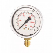 Manomètre à bain de glycérine rond Ø 63 mm