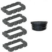 Pack rehausses hauteur 150mm - filtre seul Bionut 16-20EH sortie HAUTE
