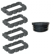 Pack rehausses hauteur 150mm - filtre seul Bionut 16-20EH sortie HAUTE