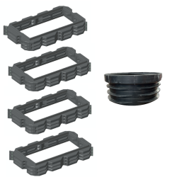 Pack rehausses hauteur 150mm - filtre seul Bionut 16-20EH sortie HAUTE