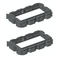 Pack rehausses hauteur 150mm - filtre seul Bionut 8-10-12EH sortie BASSE