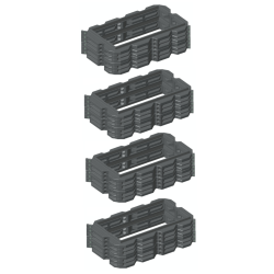 Pack rehausses hauteur 300mm - filtre seul Bionut 16-20EH sortie BASSE