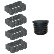 Pack rehausses hauteur 300mm - filtre seul Bionut 16-20EH sortie HAUTE