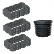 Pack rehausses hauteur 300mm - filtre seul Bionut 18EH sortie HAUTE