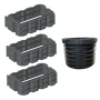 Pack rehausses hauteur 300mm - filtre seul Bionut 18EH sortie HAUTE