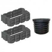 Pack rehausses hauteur 300mm - filtre seul Bionut 8-10-12EH sortie HAUTE