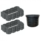 Pack rehausses hauteur 300mm - filtre seul Bionut 8-10-12EH sortie HAUTE