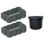 Pack rehausses hauteur 300mm - filtre seul Bionut 8-10-12EH sortie HAUTE