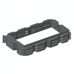 Rehausse rectangulaire  hauteur 150 mm pour le filtre du pack BIONUT