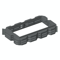 Rehausse rectangulaire  hauteur 150 mm pour le filtre du pack BIONUT