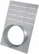 Plaque terminale sortie avec ecoulement dn DN200 ou 300 mm