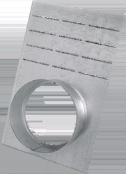 Plaque terminale sortie avec ecoulement dn DN200 ou 300 mm