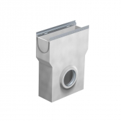 Avaloir avec cornière inox ou galva et panier à sédiment pour TEC 200
