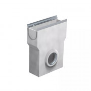 Avaloir avec cornière inox ou galva et panier à sédiment pour TEC 200