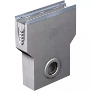 Avaloir pour BG-FILCOTEN tec cornière inox sortie Diam 100 mm