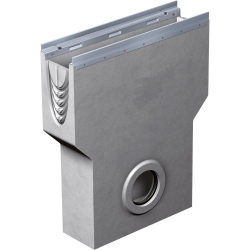 Avaloir pour BG-FILCOTEN tec cornière inox sortie Diam 100 mm