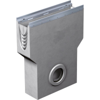 Avaloir pour BG-FILCOTEN tec cornière inox sortie Diam 100 mm