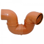 Coude-siphon en PVC DN 150/87°