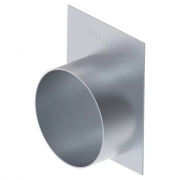 Obturateur pour BG-FILCOTEN self LN 100, avec sortie, acier galvanisé
