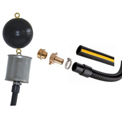 Kit d'aspiration complet avec filtre fin, tuyau 1 m, flotteur, raccord femelle 1" 1/4