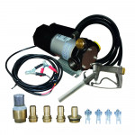 Groupe de transfert ECO 12V 34 l/min pistolet manuel alu + kit raccord