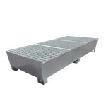 Bac de rétention en acier 1000 L IBC ou 8 fûts