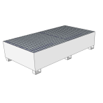 Bac de rétention en acier galvanisé - 1011 L