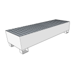 Bac de rétention en acier galvanisé - 333 L