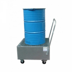 Bac mobile de rétention acier galva 1 fûts debout de 220L