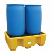 Palette de rétention pour 2 fûts, 250 L