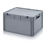 Bac Euronorm 800 x 600 mm avec couvercle 45 à 172 L