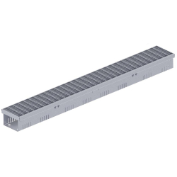 Caniveau de façade BG-FLEX BG-FA LC100 perforé des deux côtés