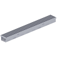 Caniveau de façade BG-FLEX BG-FA LC100 perforé des deux côtés