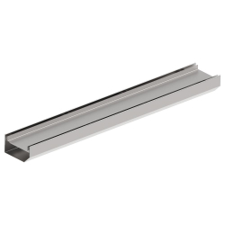 Caniveau design intégrable au revêtement de sol, en inox BG-FLEX stone LC150