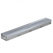 Caniveau extérieur pour eaux pluviales BG-FILCOTEN tec mini, avec cornières DN 100 mm