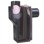 Clapet anti-retour multifonctions de sortie de cuve à monter