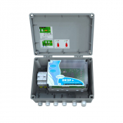 Coffret de commande et de protection pour deux pompes dans enveloppe polycarbonate