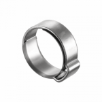 Collier à 1 oreille acier traité avec bague INOX 301