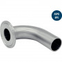 Coude 92 degrés clamp à souder en inox de qualité