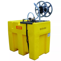 Cuve d'arrosage 450 L, équipée d'un plateau pompe et enrouleur