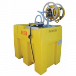 Cuve d'arrosage 600 L, équipée d'un plateau pompe et enrouleur