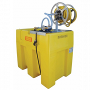Cuve d'arrosage 600 L, équipée d'un plateau pompe et enrouleur