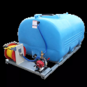 Groupe d'arrosage 8000 L PEHD équipée 120 L/min sur chassis DURAPLAS