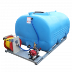Groupe d'arrosage premium en PEHD 2000 L équipée sur chassis DURAPLAS
