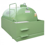 Cuve de stockage d'huiles usée 5000 L avec marches d'accès